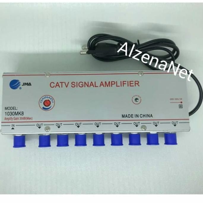 Catv Signal Amplifier Booster Splitter Antena Tv 8 Way Jma Original