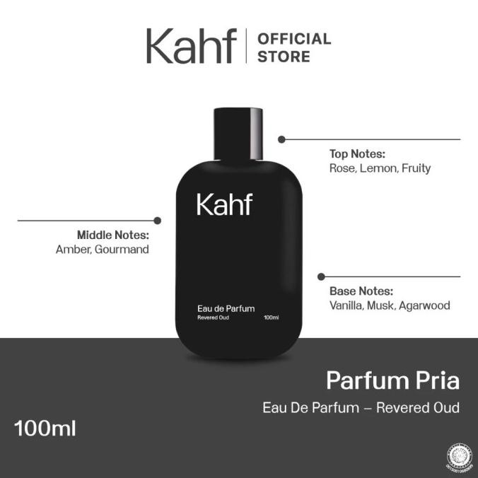 Jual Murah Kahf Revered Oud Eau De Parfum Edp 100 Ml  Parfum Pria Kahf Terlaris..