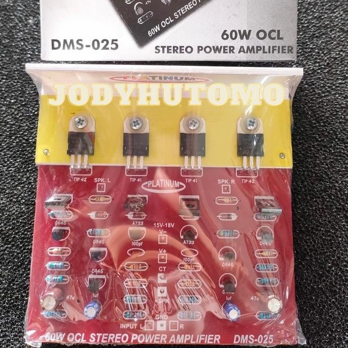 Kit Power Streo Ocl Dms-025 Platinum Power Amplifier Tip 41 42 60Watt Original
