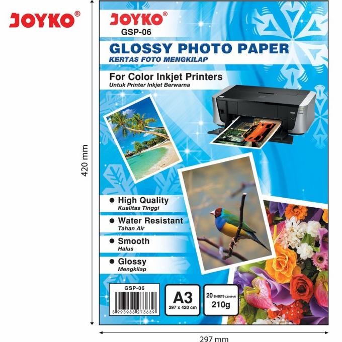 

Kertas Foto A3 Glossy Paper A3 Best Seller