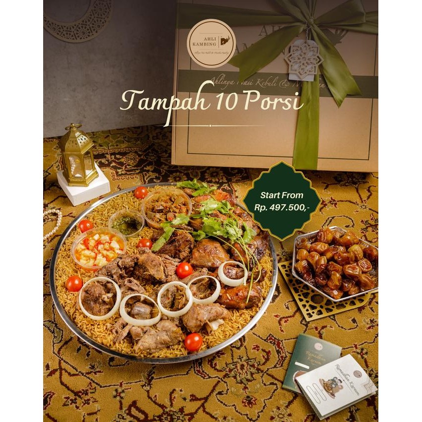 

Hampers Nasi MIX (Kebuli-Mandhi) Tampah 10 Porsi