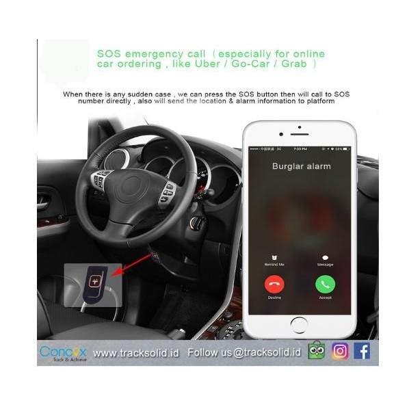Gps Gt06N + Tracksolid Lifetime + Kartu Hallo Paket Internet 1Tahun Original Dan Terpercaya