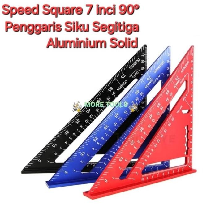 

Speed Square 7" Black Pengaris Siku Segitiga