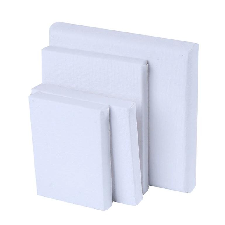 

New Pack Of 1 Stretched Canvases For Painting Primed White 100% Cotton Artist Blank Canvas Boards For Painting 8 Oz Gesso-Primed