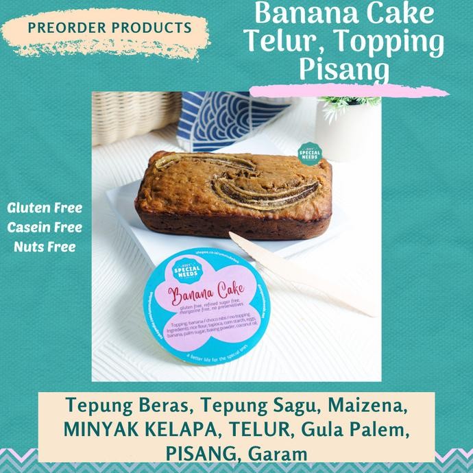 

Sale [Po] Banana Cake Bolu Pisang- Gluten Free,Casein Free,White Sugar Free