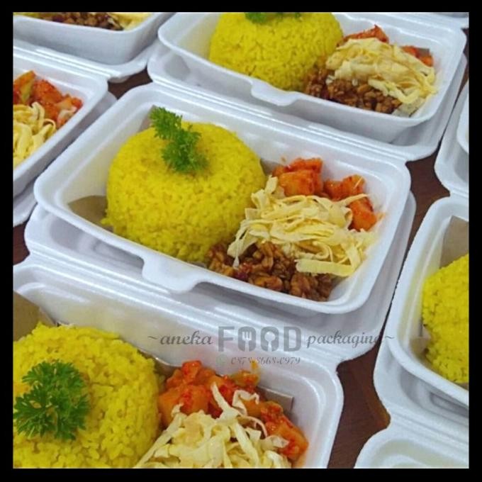 

Gojek Only-Styrofoam/Sterofoam/Gabus Nasi/Kotak Makan Tf-2 Polos Terbaru
