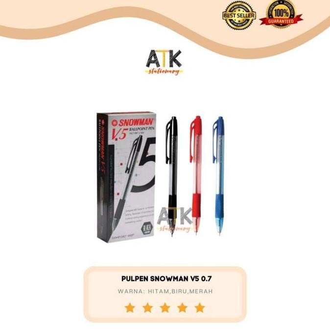 

Pulpen Snowman V5 Cetek atk by Radhiant official