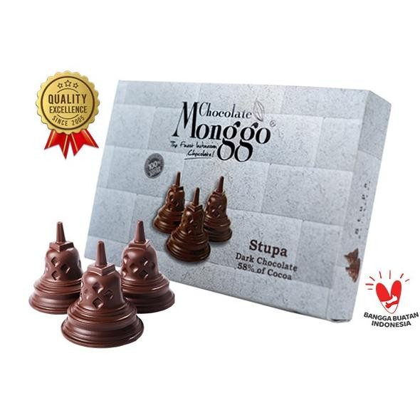 

Stupa Dark Cokelat | Chocolate Monggo | Coklat souvenir Borobudur