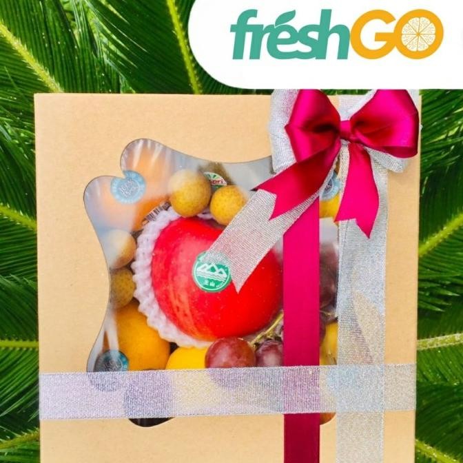 

Murah Square Fruit Box Segar|Hampers/Lamaran/Isoma|Free Kartu Ucapan|Freshgo
