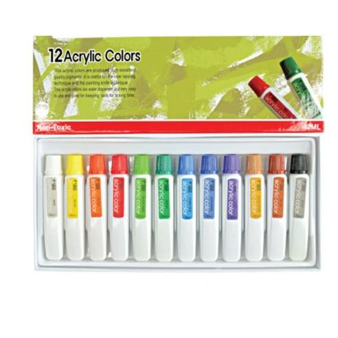 

Cat Acrylic 12 Warna Titi Joyko Akrilik Air Kanvas AC-12ml-12 by Radhiant official