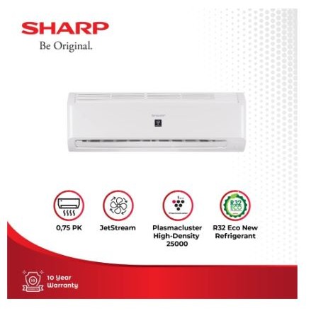 AC Sharp AH AP7BMY 3/4 PK Plasmacluster 7BMY 0,75 PK PLUS PASANG (Depok dan sekitarnya)