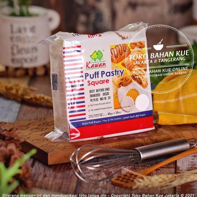 

TERSEDIA Kawan Puff Pastry Adonan Beku Sheet 40gr x10 Lembar Frozen Dough