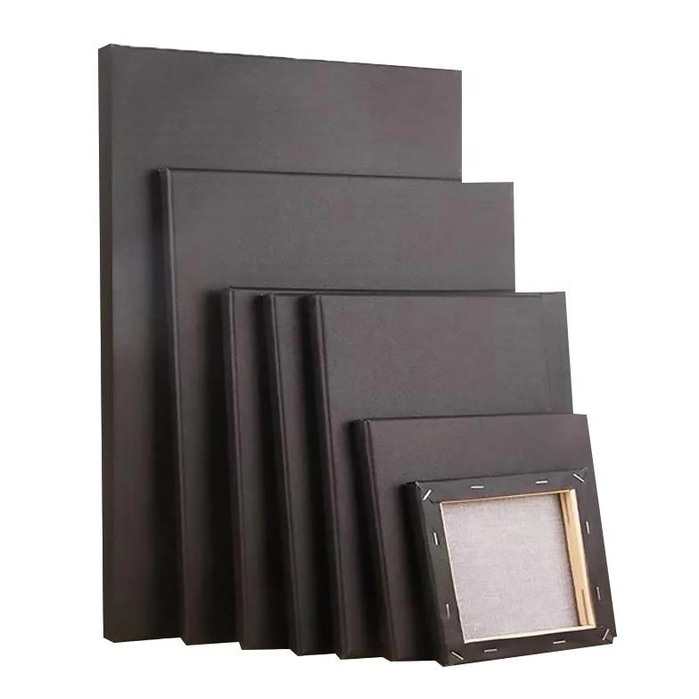 

Black Canvas Wooden Oil Painting Frame Cotton Canvas Diy Graffiti Children'S Canvas Frame Beginner'S Practice Art Supplies Hb-02