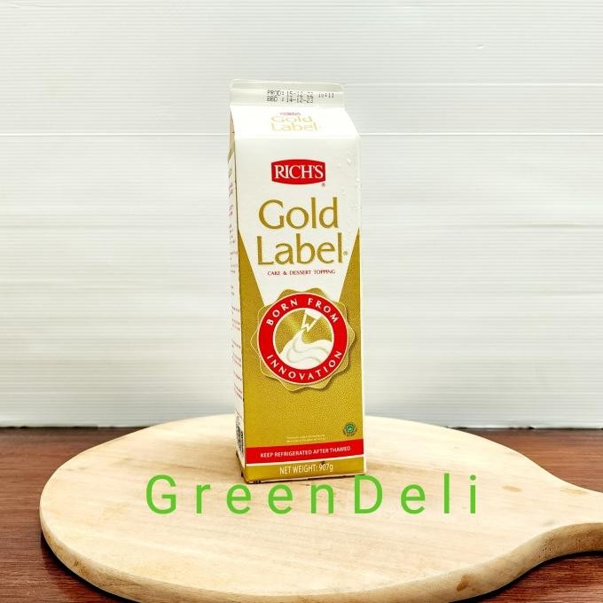 

TERSEDIA Richs Gold Label / Emas Whipping Cream 907 Gram GOJEK GRAB