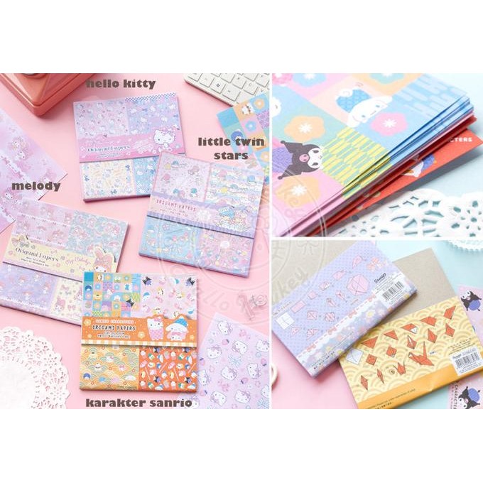 

Kertas Origami Hello Kitty Melody Little Twin Karakter Sanrio Original Terlaris