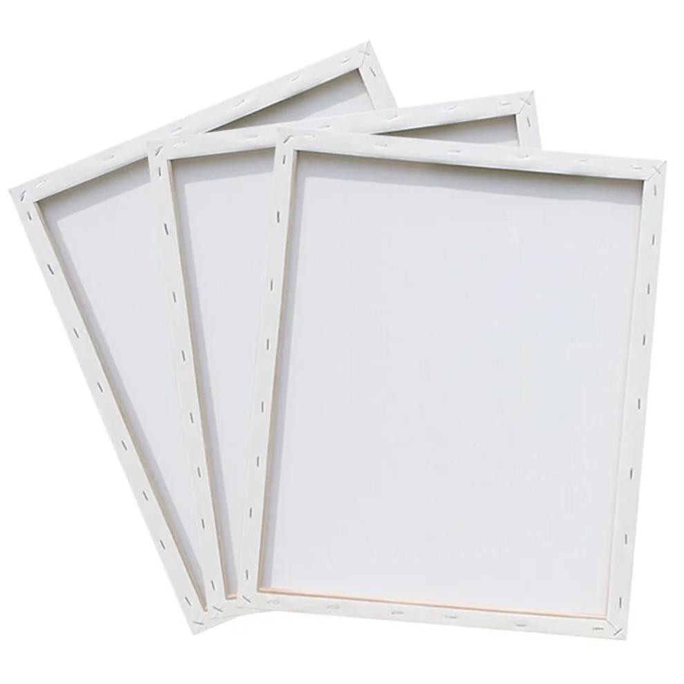 

18X24Cm Square Shaped Cotton Wood Oil Painting Canvas Custom Solid Wood Artist Stretched Canvas (White)