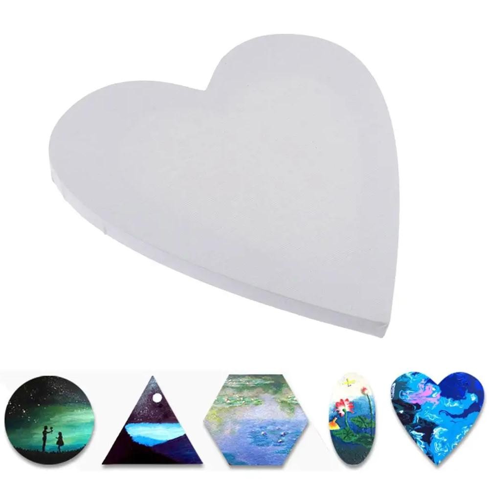 

Canvas Panel Heart Shape Painting Canvas Panels, Great Choice For Kids Drawing And Home Decor & Exhibition Display