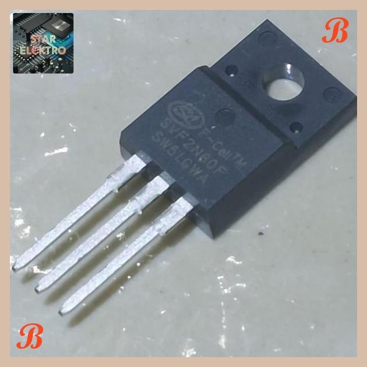 [SRE] SVF2N60F To-220f SVF 2N60F 2N60 SiLan Mosfet F-Cell 2A 600V 23W Transistor FET SL SVF2N60