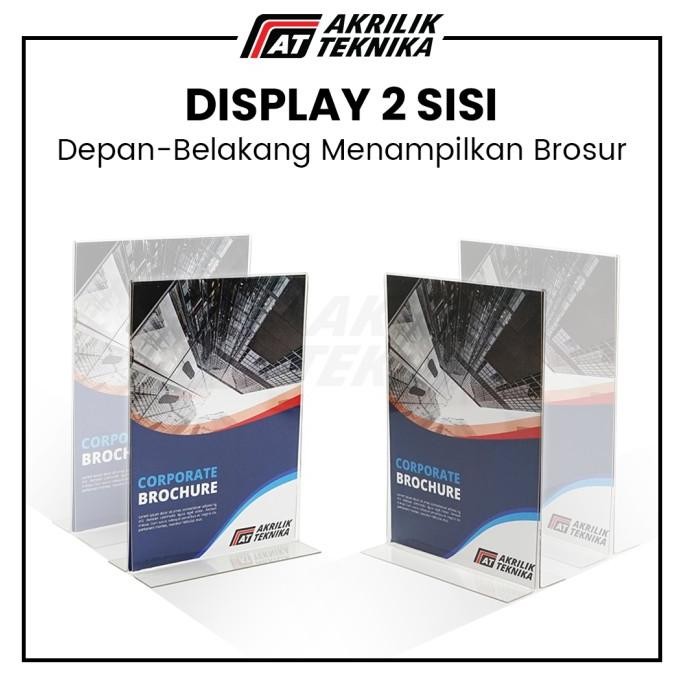 

Tempat Brosur / Tent Holder / Tent Akrilik Display 2 Sisi A4 murah