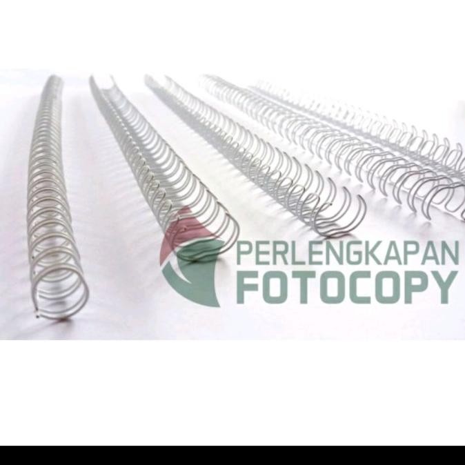 

Spiral Kawat jilid/Ring Kawat Jilid, ECERAN 3:1 (25) LOOPS ISI 100pcs murah