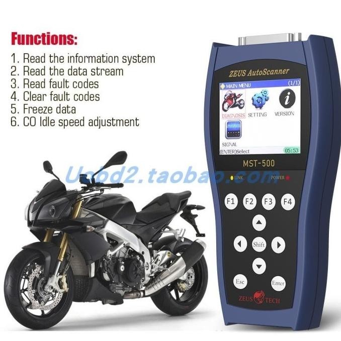Produk Baru MASTER MST-500 Handheld Motorcycle Scanner CAN bus Interface Diagnosti