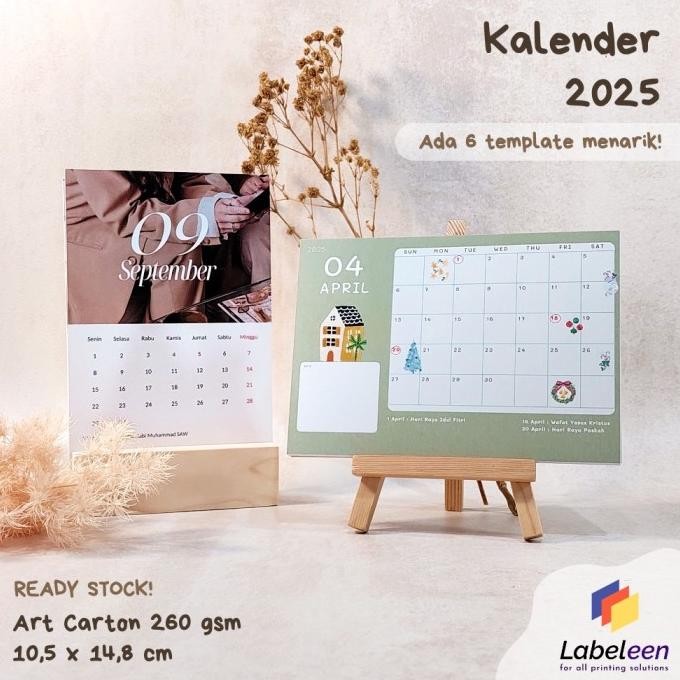 

Kalender Meja 2025 Aesthetic Ukuran A6 | Kalender Estetik murah