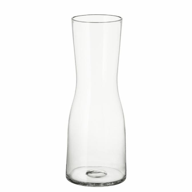 Vas Bunga Kaca Bening Cantik Modern Tinggi 30cm Original Terlaris