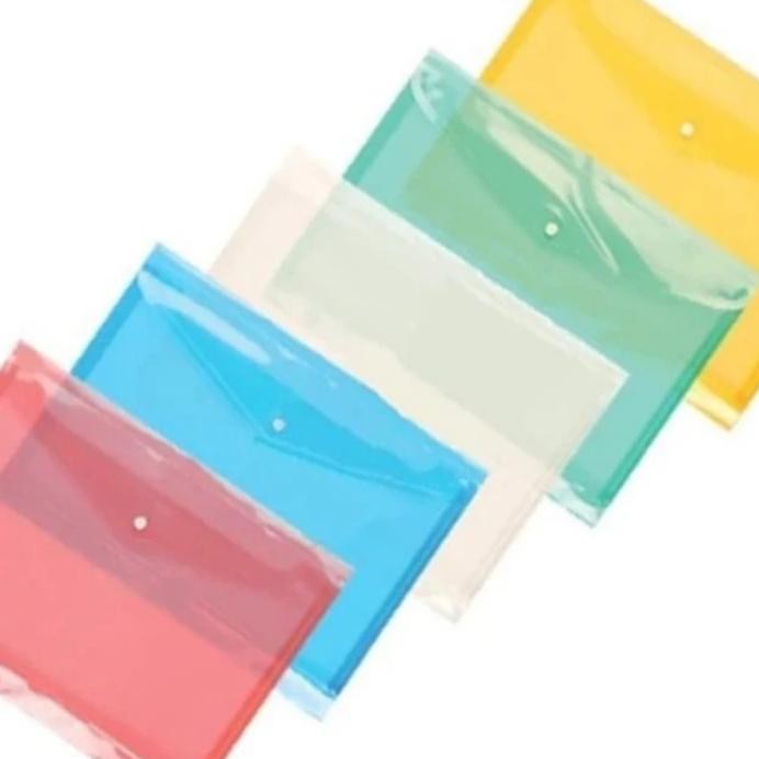 

map kancing plastik folio dokumen/1 pak isi 12pcs murah