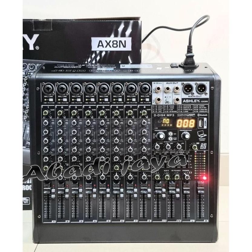 Baru Mixer Audio ASHLEY AX8N 8 Channel Original product Ashley