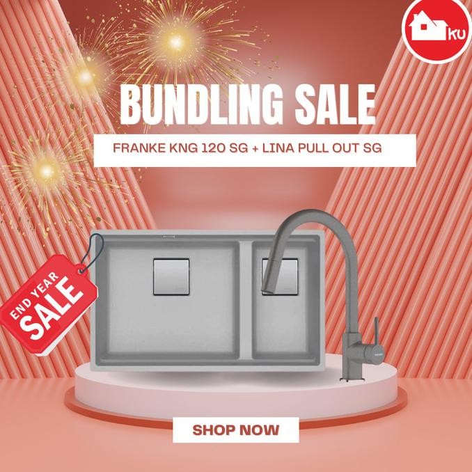 GRSTORE_ FRANKE KNG 120 Sink Cuci Piring Undermount Topmount