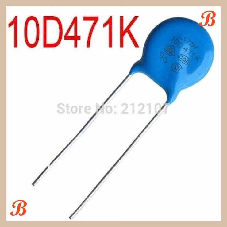 [SRE] 10D471K Varistor 10D471 10D-471K TNR 470V 10mm PiezoResistor VDR ZNR