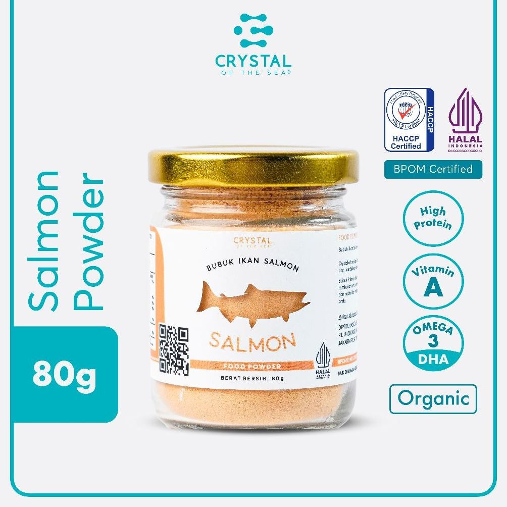 

Crystal of the Sea | Salmon Powder (80GR) / Bubuk Ikan Salmon - Bumbu Kaldu MPASI NON MSG