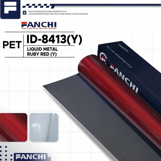 

Promo 50CM Sticker FANCHI ID-8413 Y Liquid Ruby Red PET per 50CM COD