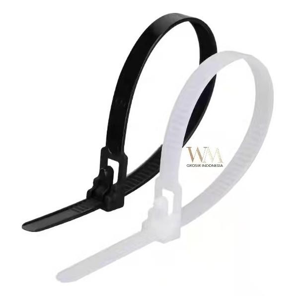 

Kabel Ties Releasable Cable Tie 7.2x200mm Kabel Ties Buka Pasang murah