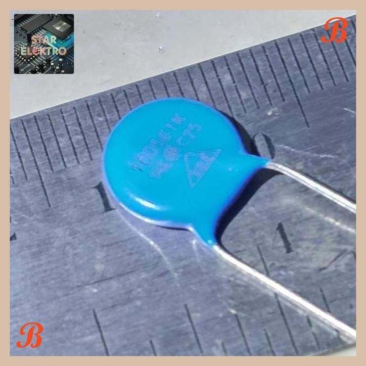[SRE] 10D561K ZNR 10D561 ZOV Zinc Oxide Varistor 10mm MOV Metal 560V Voltage 2.5kA Biru Blue 10D 561