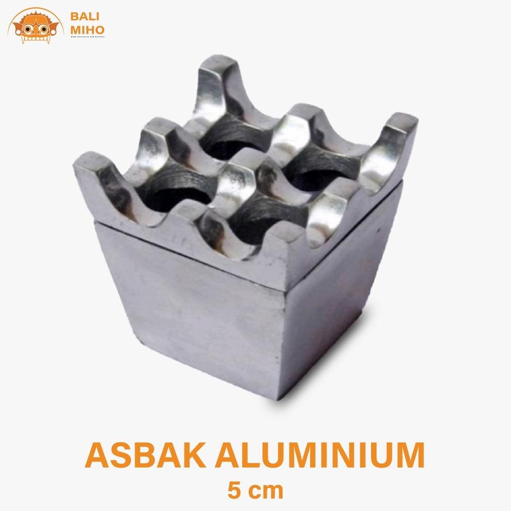 Living Asbak Aluminium Lubang 4 - Asbak Alloy - Asbak Besi - Asbak Rokok Aluminium - Asbak Unik - Al