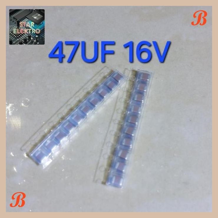 [SRE] 47UF 16V SMD 1210 3225 Multilayer Kapasitor Capacitor X7R 47 Mikro 16 Volt Ceramic MLCC Kerami
