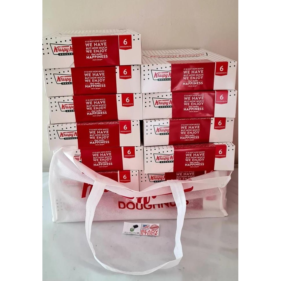 

Promo 1.5 Lusin / 18 Biji Krispy Kreme Krispykreme Donat Doughnut