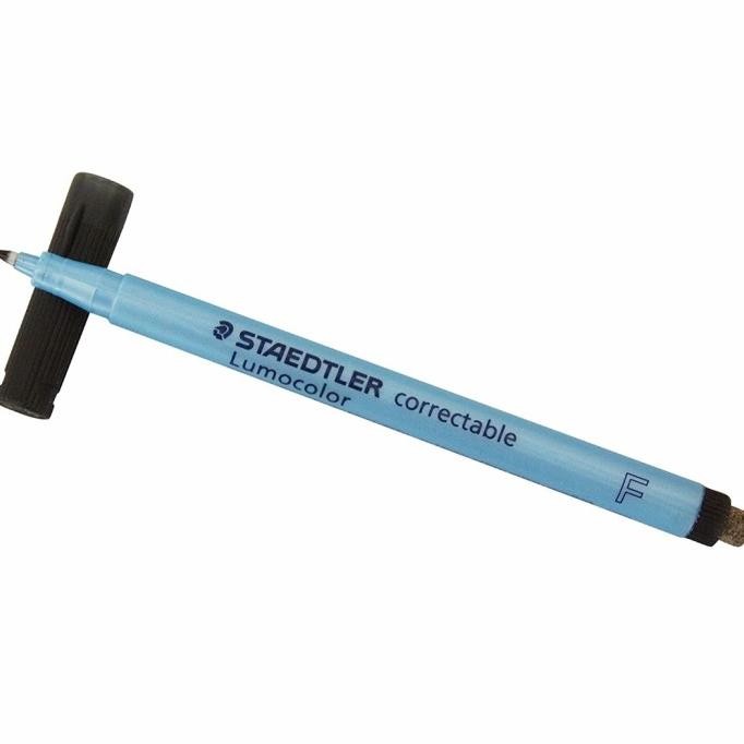 

TERMURAH - STAEDTLER - Lumocolor Correctable Pen Fine Point Black (Non Permanent)