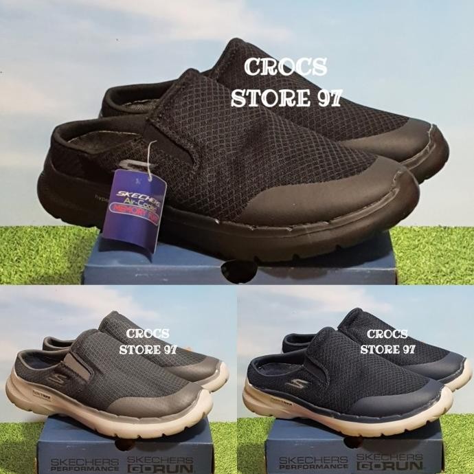 Sepatu Pria Skechers Go Walk 6 Mule / Skechers Mule Slip on Pria