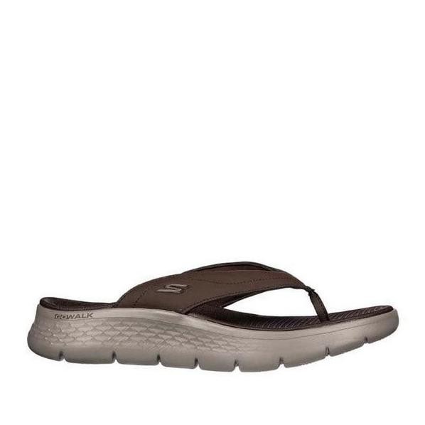 Skechers sandal Pria Go Walk Flex Men's Sandal - Chocolate original
