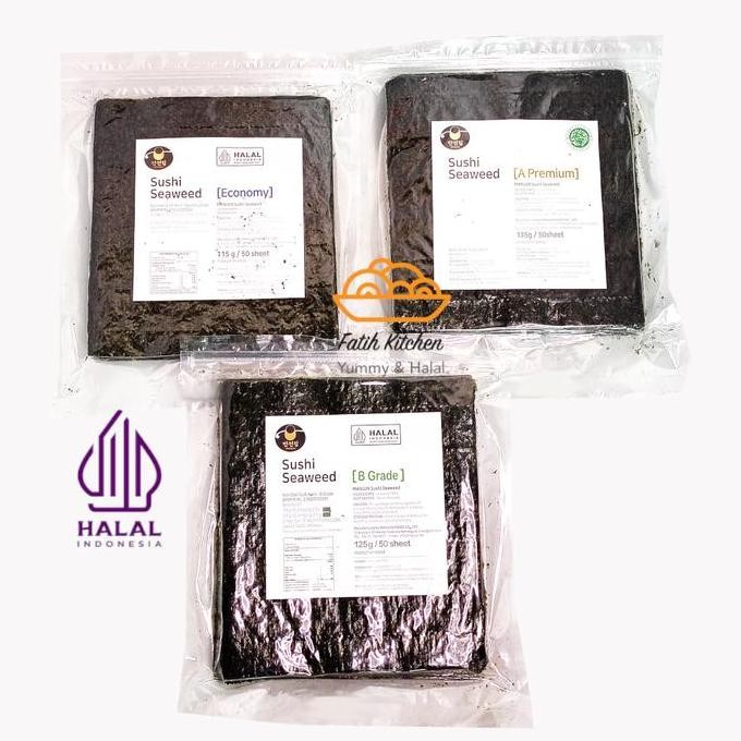 

Sale Manjun Seaweed Sushi Nori Grade-B Isi 100 Lembar Halal - Rumput Laut