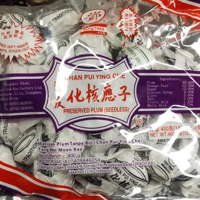 

Murah Tang Hoi Kee Chan Pui Ying Che 400Gr Manisan Plum Tanpa Biji
