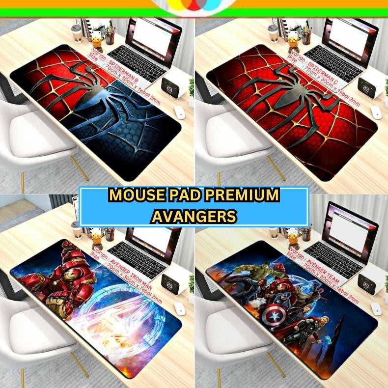 Superhero Avenger Justice League Premium Mouse Pad Panjang Alas Keyboard Mousepad Gaming Motif Anime