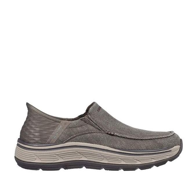 Skechers Pria Slip-Ins Remaxed Men's Shoes - Brown Original