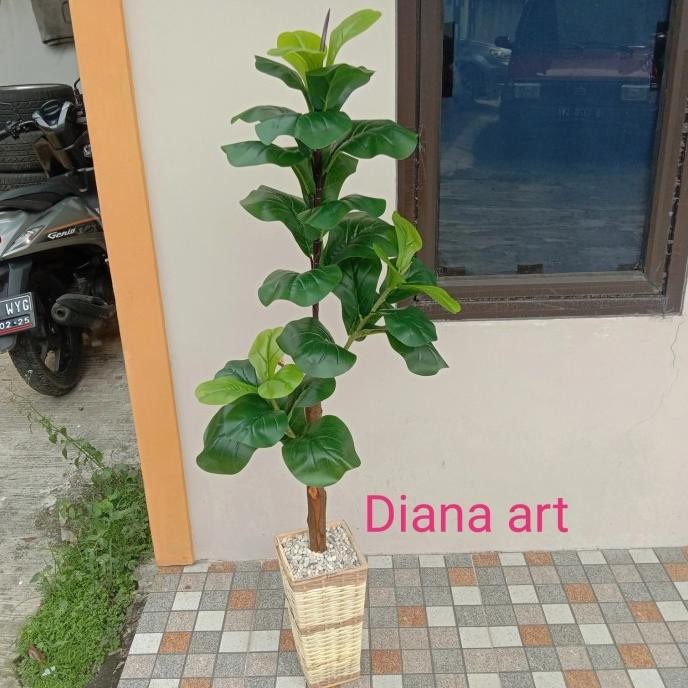 Produk Baru pohon ketapang latex#daun ketapang#bunga ketapang hias#bunga plastik#