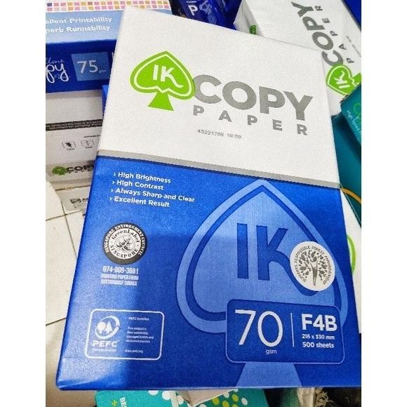 

Kertas Hvs F4 Folio 70 Gram Ik Copy Paper Kertas Fotocopy Best Seller