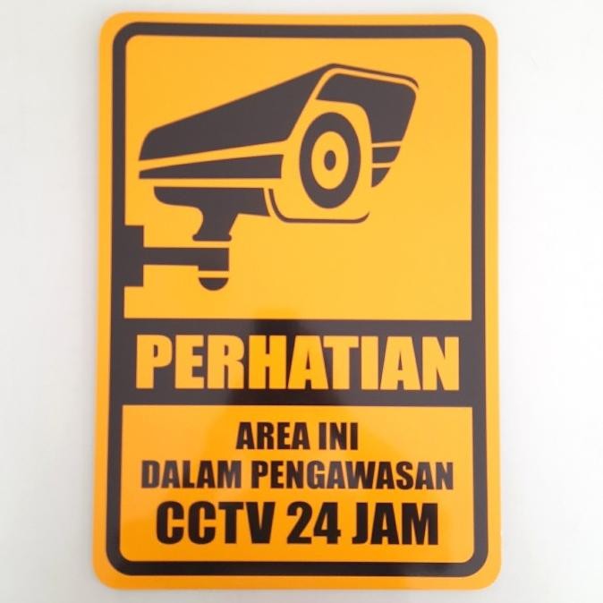 

Rambu Plang Pengawasan Cctv 45Cm X 60Cm Plat Alumunium Original