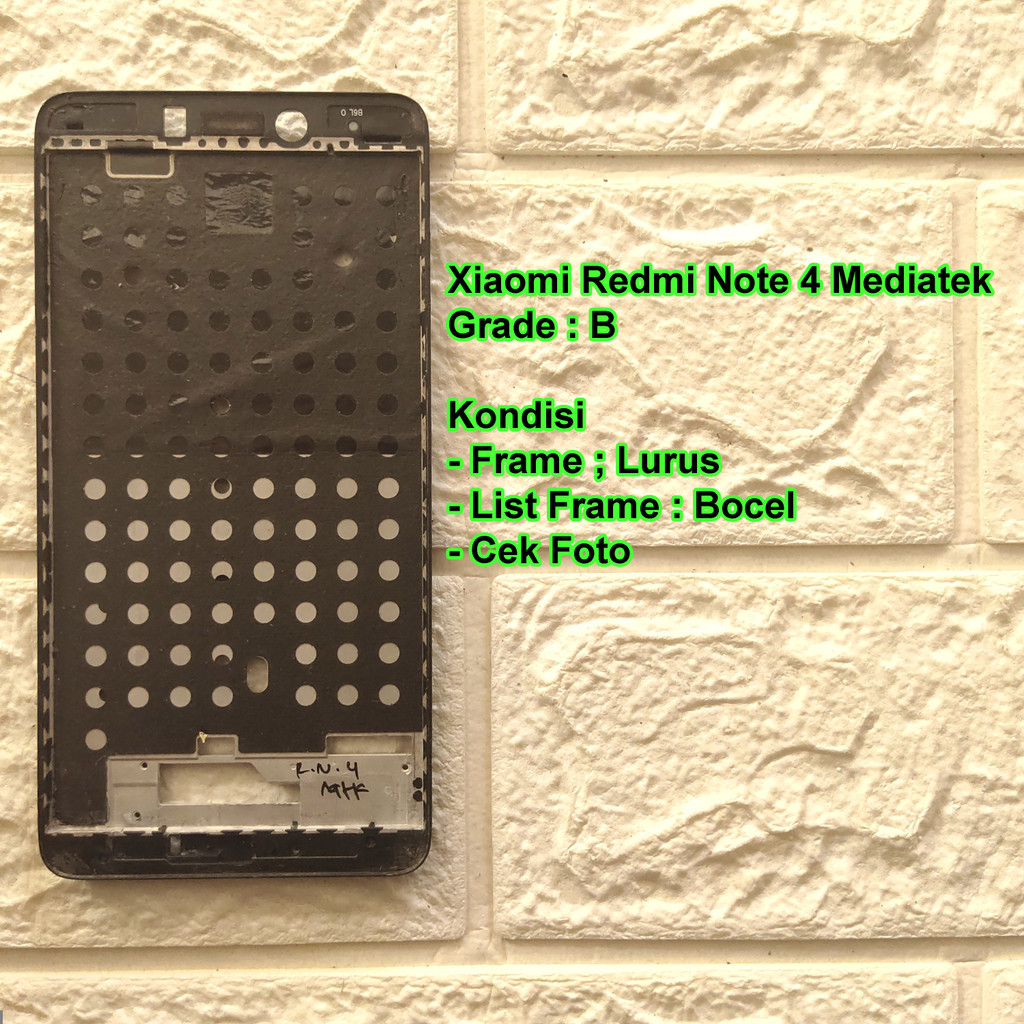 Xiaomi Redmi Note 4X Medatek Frame Tulang Tengah / Tatakan LCD Copotan