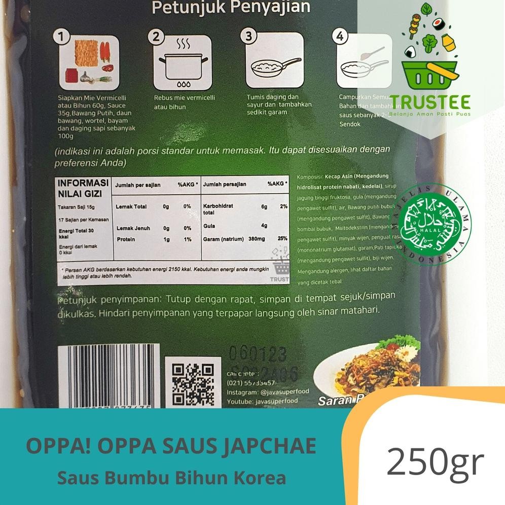 

Gtu-712 Oppa! Oppa Saus Japchae / Bumbu Bihun Korea / Fried Vermicelli Halal 250Gr